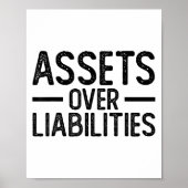 Ets Over Liabilities _ Funny Accountant _ Motivati Poster (Voorkant)