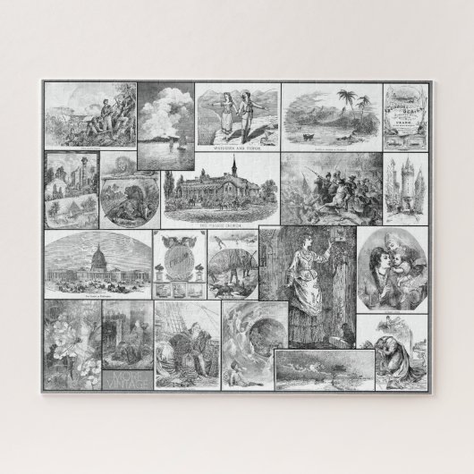 ETSEN/GRAVURES ILLUSTRATIE puzzel (Horizontaal)