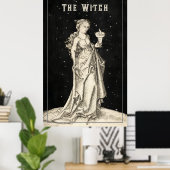  etsen van heksen poster (Thuiskantoor)