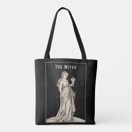 etsen van heksen tote bag (Achterkant)