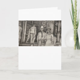 Etsen Wenskaart Kaart