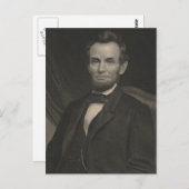 Etsportret van Abraham Lincoln Briefkaart (Voorkant / Achterkant)