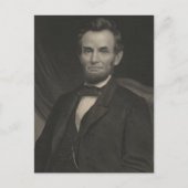 Etsportret van Abraham Lincoln Briefkaart (Voorkant)