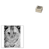 Etste hart uilen rubberstempel (Gestempeld)