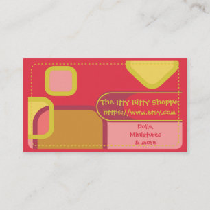 Etsy Shop Color Blocks Visitekaartje