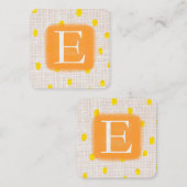ETSY VIERKANTE VISITEKAARTJE (Voorkant / Achterkant)