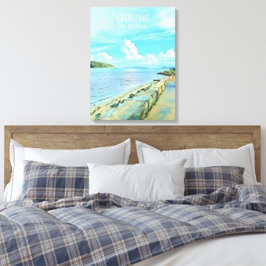 Ettalong Central Coast NSW Australië Canvas Afdruk (Insitu (Slaapkamer))