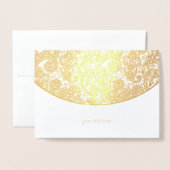 Ettant Folie Elegant Pattern Wedding Card Folie Kaarten (Voorkant met envelop)