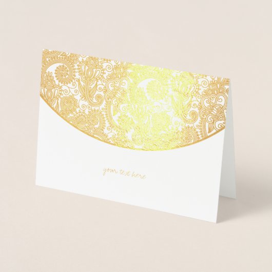 Ettant Folie Elegant Pattern Wedding Card Kaarten (Voorkant)