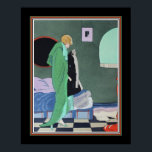 Ettore Tito Pochoir Art Deco Poster<br><div class="desc">Ettore Tito,  Art Deco,  Afdrukken - Een van de Quatres Proverbes Par Tito "Handje in Pocket"</div>