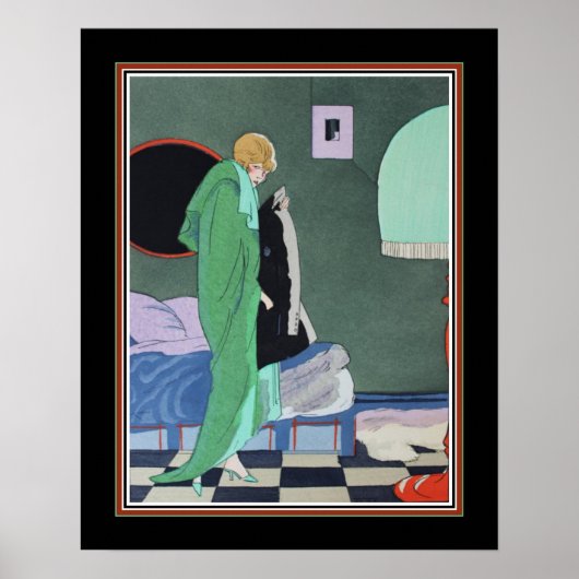 Ettore Tito Pochoir Art Deco Poster (Voorkant)