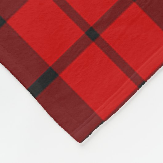 Ettrick District Plaid Fleece Deken (Hoek)