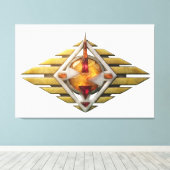 Etude12. Gateway 3d. Canvas Afdruk (Insitu (Houten vloer))