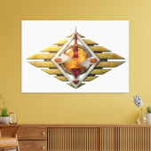 Etude12. Gateway 3d. Canvas Afdruk (Insitu (Woonkamer))