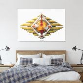 Etude12. Gateway 3d. Canvas Afdruk (Insitu (Slaapkamer))