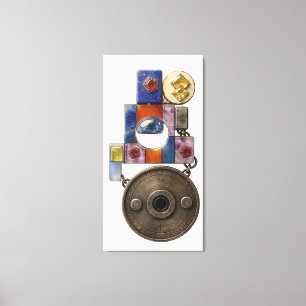 Etude 14: Chronograaf. De Bewaker van de Tijd. Canvas Afdruk