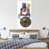 Etude 14: Chronograaf. De Bewaker van de Tijd. Canvas Afdruk (Insitu (Slaapkamer))