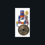 Etude 14: Chronograph. The Keeper of Time. Canvas Afdruk<br><div class="desc">A mystical device designed to track the subtle shifts in temporal dimensions. Combining ancient runes with sacred gemstones,  the Chronograph serves as a key to the layers of reality within the "Point of Assembly" universe. 3D rendered with high precision and mystical atmosphere.</div>