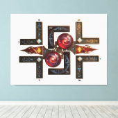 Etude № 15 - "Naar de vier windrichtingen". Canvas Afdruk (Insitu (Houten vloer))