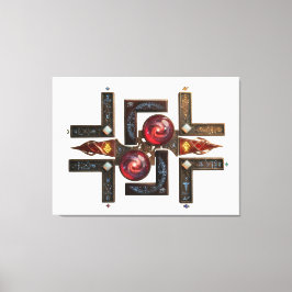 Etude № 15 - "Naar de vier windrichtingen". Canvas Afdruk