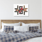 Etude № 15 - "Naar de vier windrichtingen". Canvas Afdruk (Insitu (Slaapkamer))