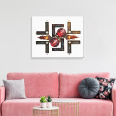 Etude № 15 - "Naar de vier windrichtingen". Canvas Afdruk (Insitu (Woonkamer))