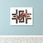Etude № 15 - "Naar de vier windrichtingen". Canvas Afdruk (Insitu (Houten vloer))