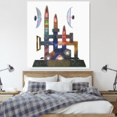 Etude №16 Astral Piloot ver.1 Canvas Afdruk (Insitu (Slaapkamer))