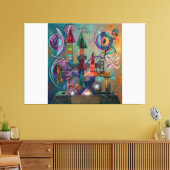 Etude №16 Astral Pilot ver.2 Canvas Afdruk (Insitu (Woonkamer))