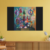 Etude №16 Astral Pilot ver.2 Canvas Afdruk (Insitu (Woonkamer))