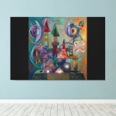 Etude №16 Astral Pilot ver.2 Canvas Afdruk (Insitu (Houten vloer))