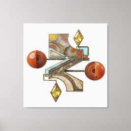 Etude 8. Vuurtoren 3d. Canvas Afdruk