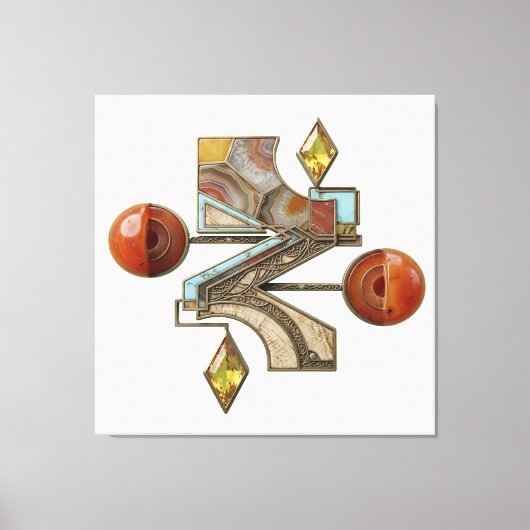 Etude 8. Vuurtoren 3d. Canvas Afdruk (Voorkant)