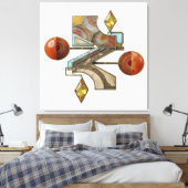 Etude 8. Vuurtoren 3d. Canvas Afdruk (Insitu (Slaapkamer))