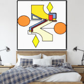 "Etude 8. Vuurtoren" Canvas Afdruk (Insitu (Slaapkamer))