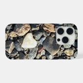 étui iphone 15 coeur de pierre iPhone hoesje (Achterkant horizontaal)