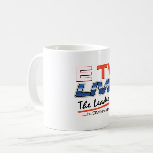 ETV Live Logo Drinkware Koffiemok (Voorkant links)