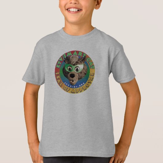 ETV Smart Cat Seal of Recognition T-shirt (Voorkant)