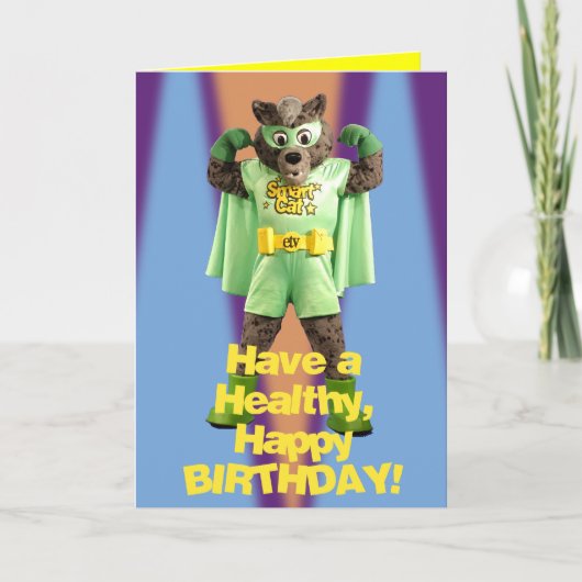 ETV Smart Cat Verjaardag Kaart (Voorkant)