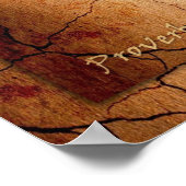 Etz Chayim - Boom van het leven op het houtexact Poster (Hoek)