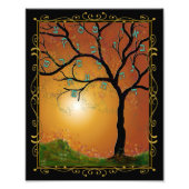 Etz Chayim - Boom van leven met Hebreeuwse alfabet Foto Afdruk (Voorkant)