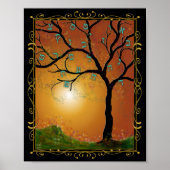 Etz Chayim Tree of Life Hebrew Alphabet Giclee Art Poster (Voorkant)