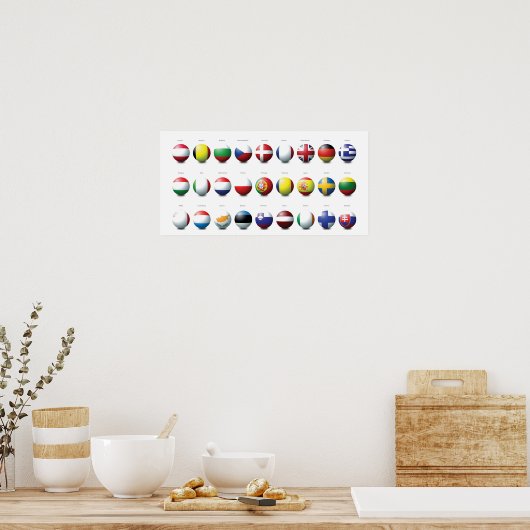 EU Balls Poster (Keuken)