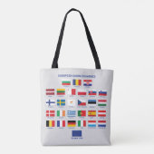 EU - Canvas tas EU - landen (Achterkant)