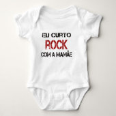 Eu Curto Rock com a mamãe Romper (Voorkant)