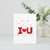 Eu de amo - Ik hou van u Briefkaart (Staand voorkant)