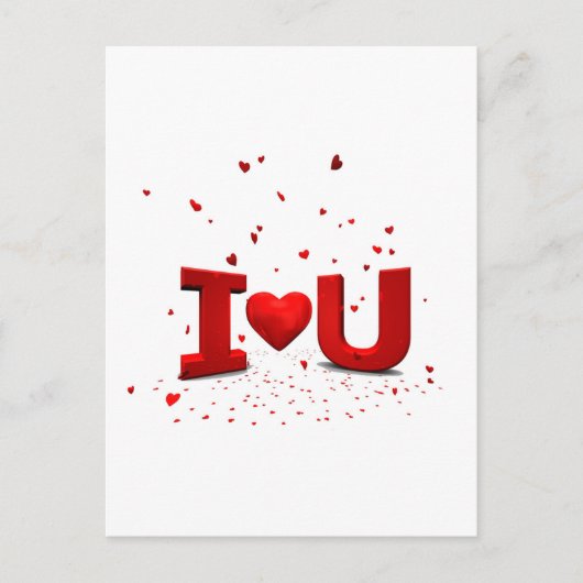 Eu de amo - Ik hou van u Briefkaart (Voorkant)