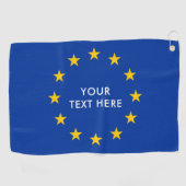EU EU vlag gepersonaliseerd Golfhanddoek (Horizontaal)