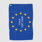 EU EU vlag gepersonaliseerd Golfhanddoek (Voorkant)