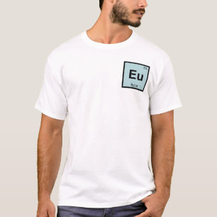 Eu - Eurus Grieks Scheikunde Periodiek Systeem Sym T-shirt